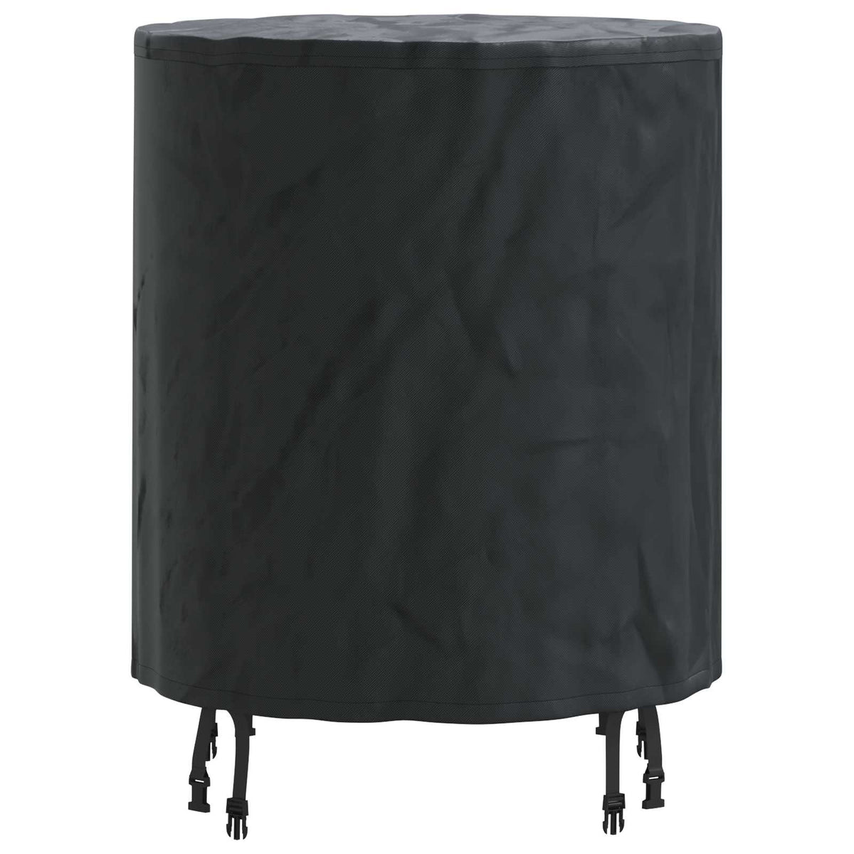 Tischdecken 62 x 62 x 70 cm Stoff Rund Wasserdicht Schwarz