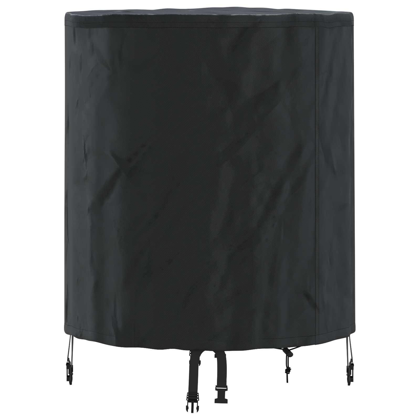 Tischdecken Uni Schwarz 62 x 62 x 70 cm Stoff