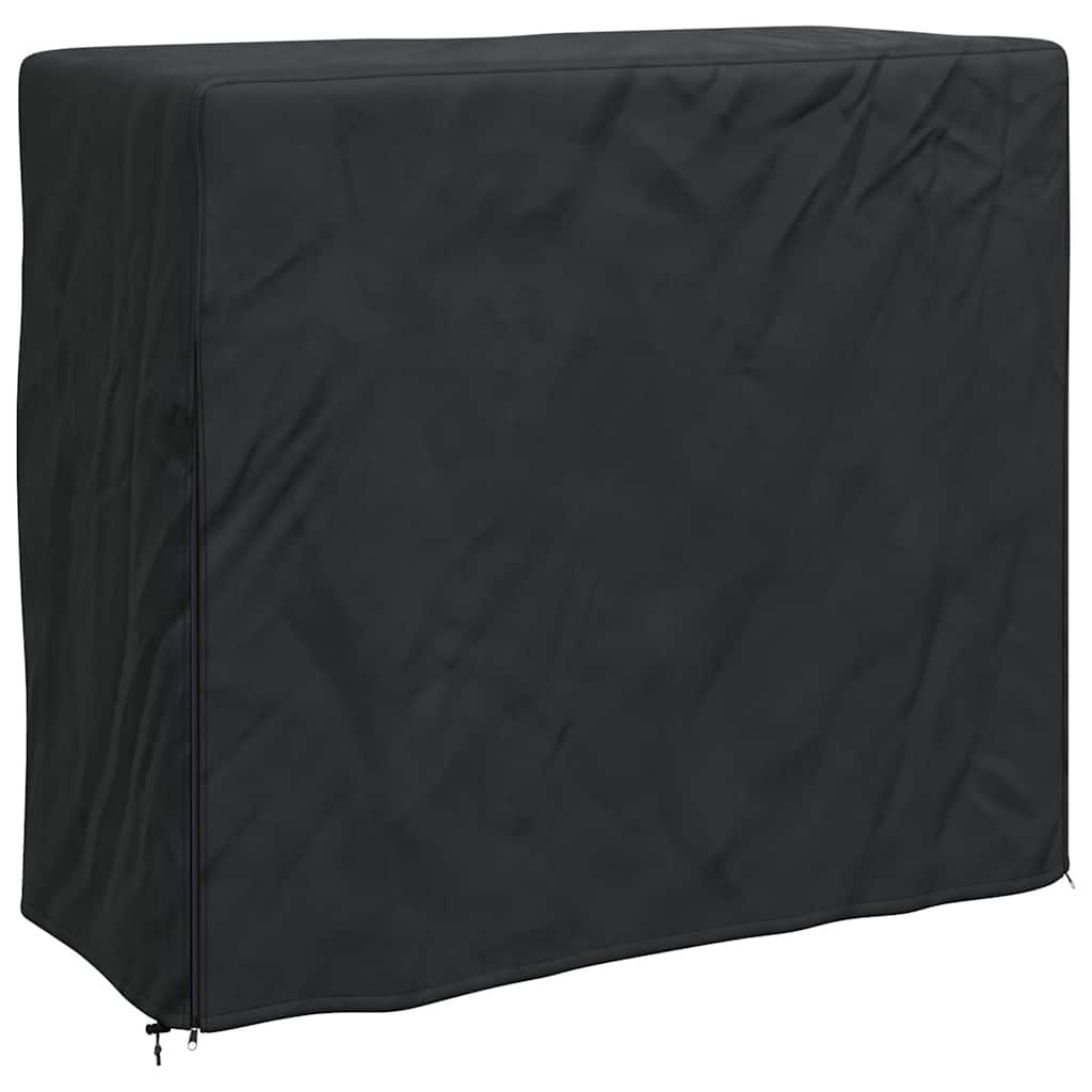 Abdeckung für Kaminholzregal Uni Schwarz 420D Oxford-Gewebe