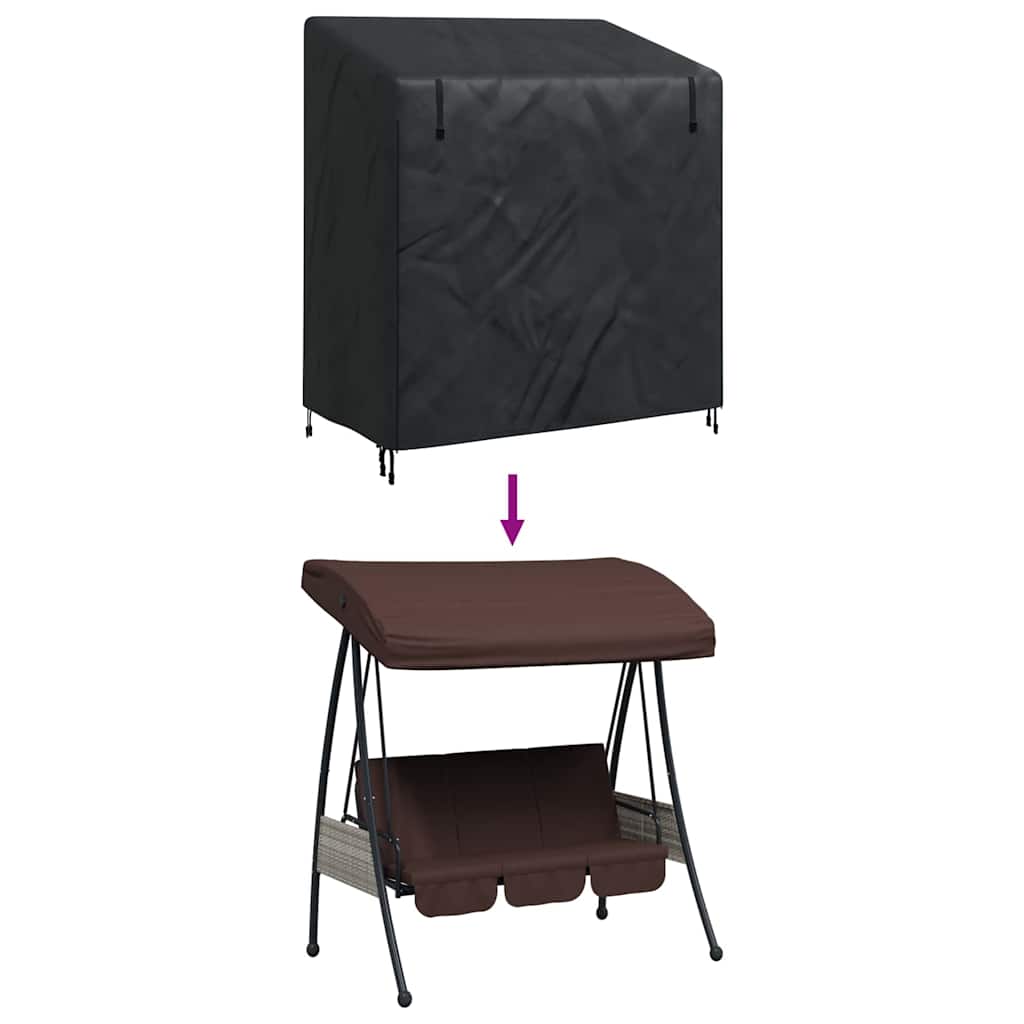 Hollywoodschaukel-Abdeckung 155 x 95 x 165 cm 600D Oxford Stoff