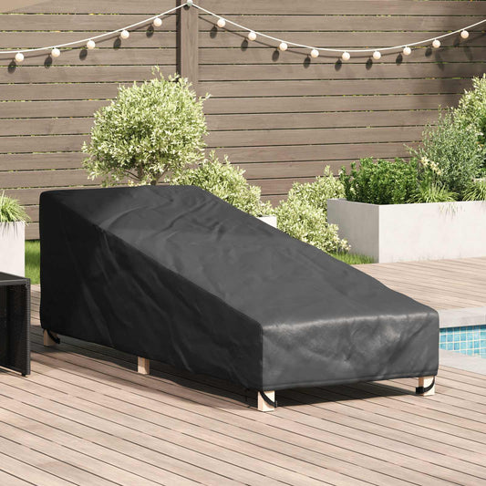 Abdeckung für Möbel für den Outdoor Schwarz 195 x 76 x 82 cm