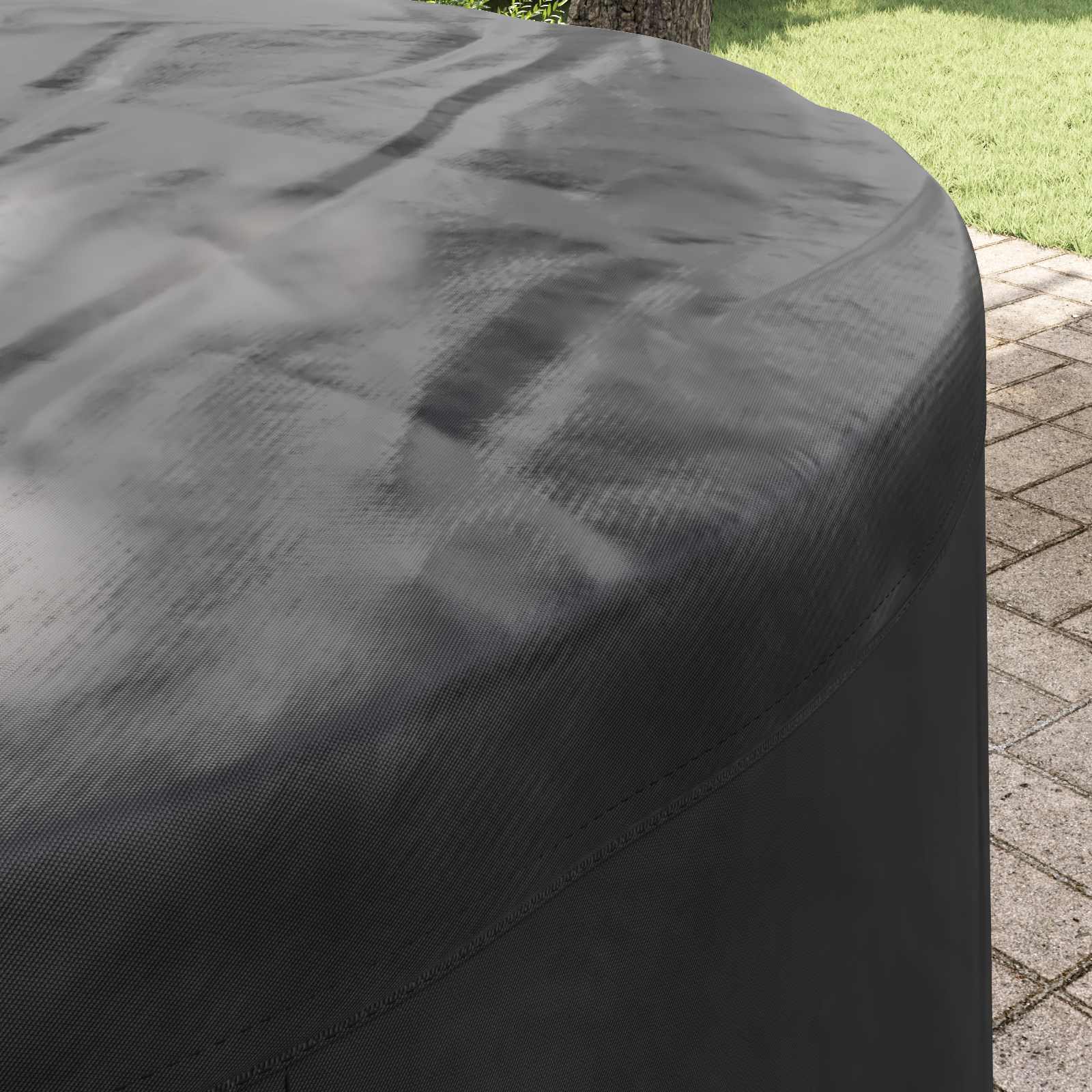 Möbelbezug Schwarz 128 x 128 x 71 cm 210D Oxford Stoff