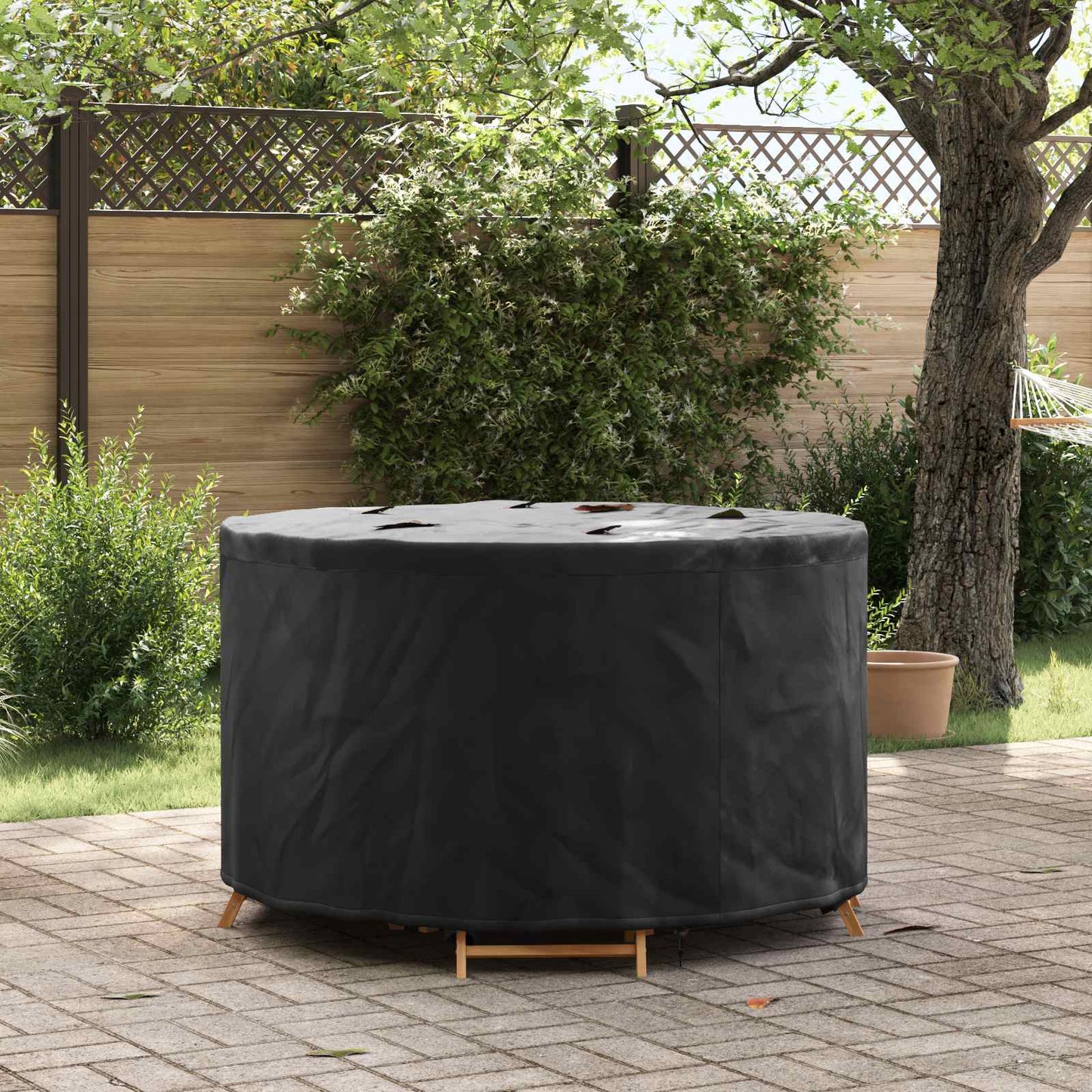 Möbelbezug Schwarz 128 x 128 x 71 cm 210D Oxford Stoff