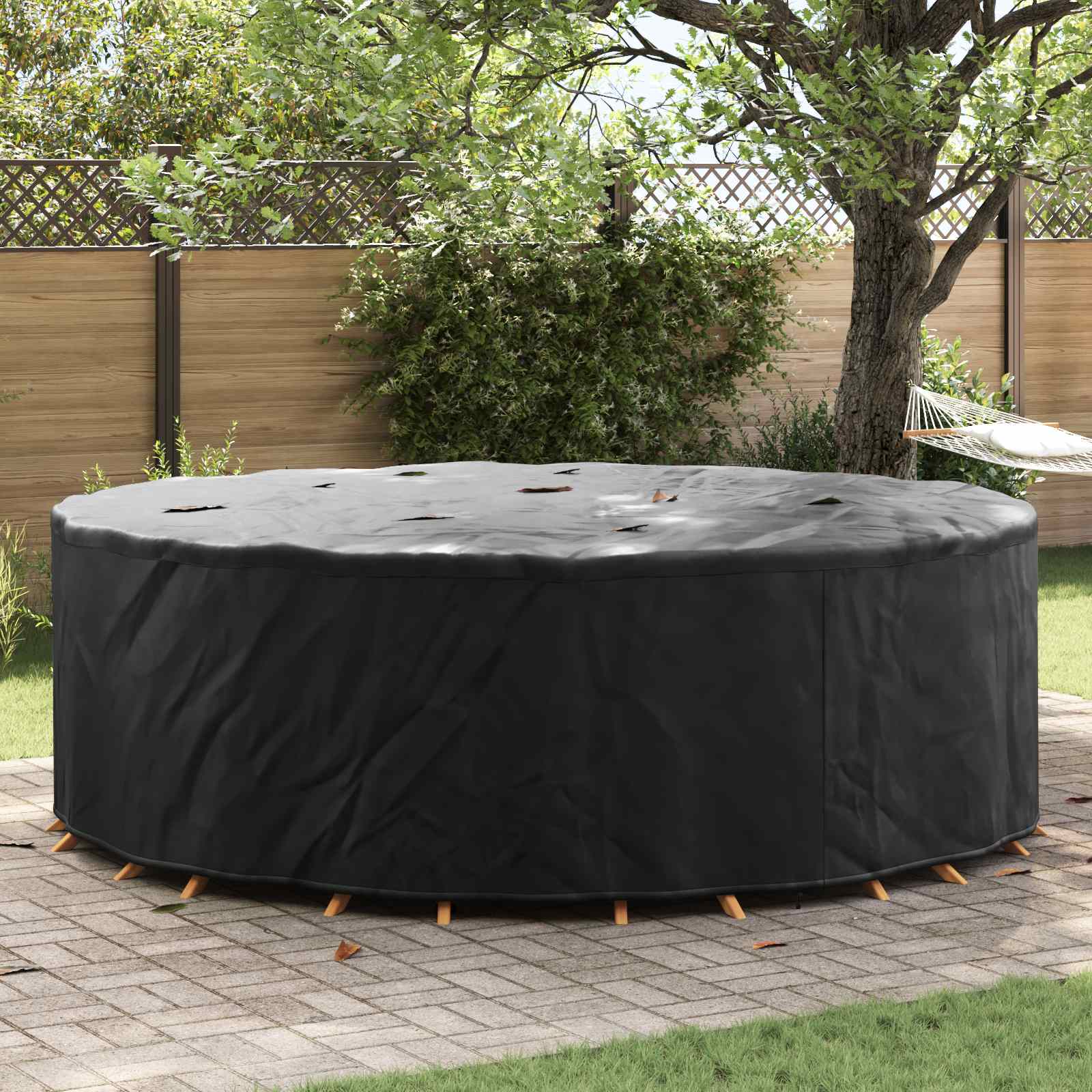 Möbelbezug Schwarz 279 x 279 x 71 cm 600D Oxford Stoff