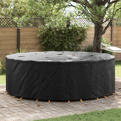 Möbelbezug 279 x 279 x 105 cm 210D Oxford Stoff Rund Schwarz