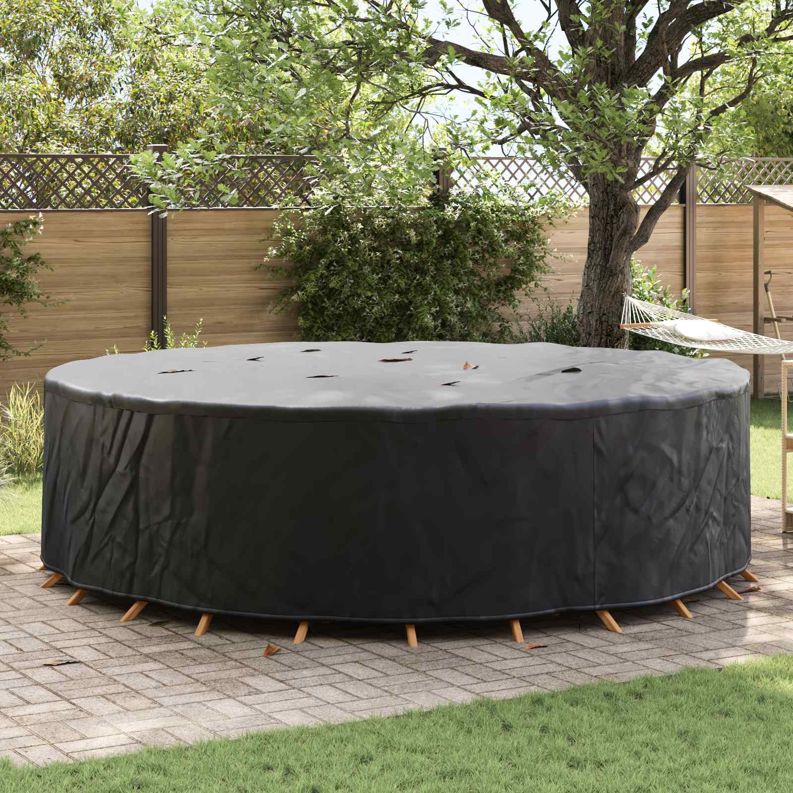 Möbelbezug Schwarz 320 x 320 x 71 cm 210D Oxford Stoff
