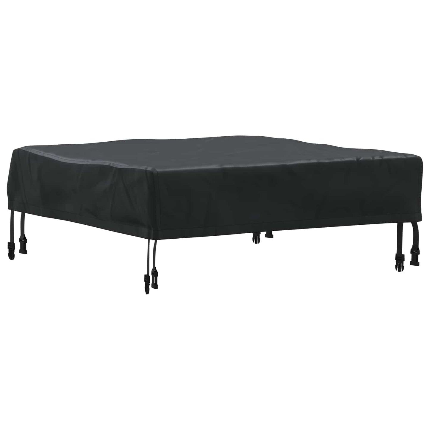 Tischdecken Uni Schwarz 82 x 82 x 15 cm Stoff