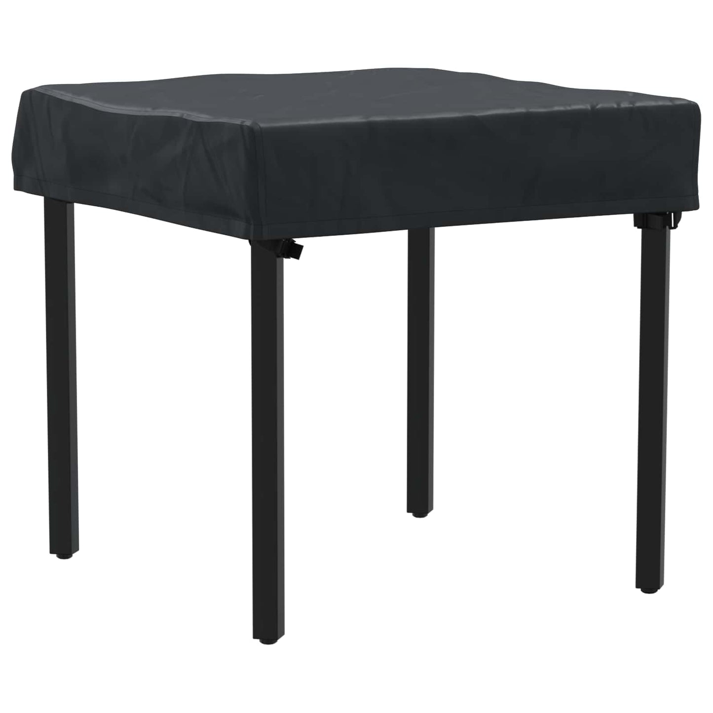 Tischdecken Uni Schwarz 82 x 82 x 15 cm Stoff