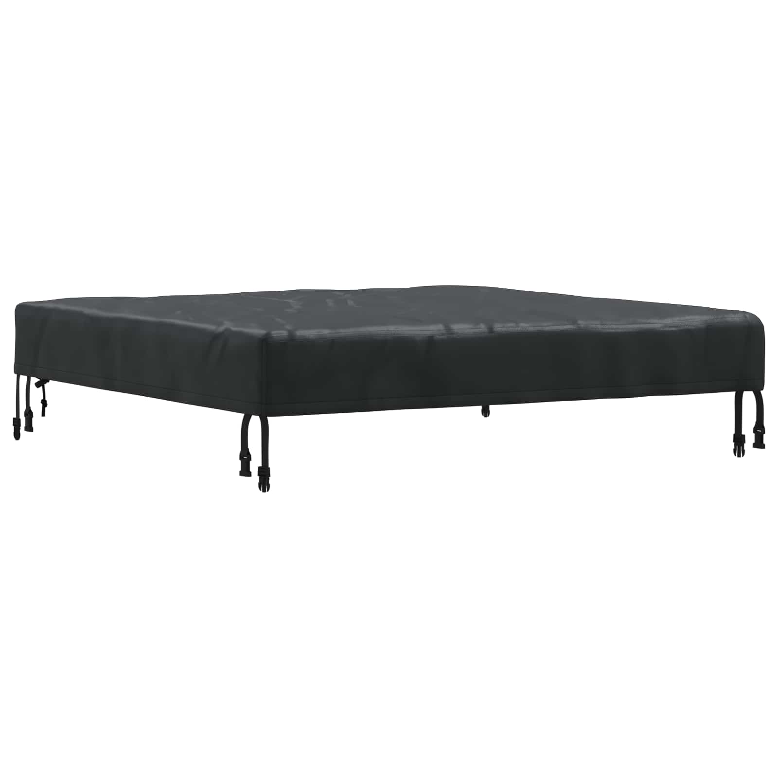 Tischdecken Uni Schwarz 102 x 102 x 15 cm Stoff