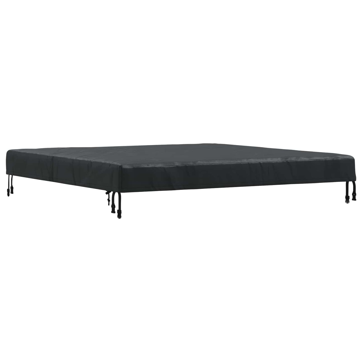 Tischdecken Uni Schwarz 122 x 122 x 15 cm Stoff