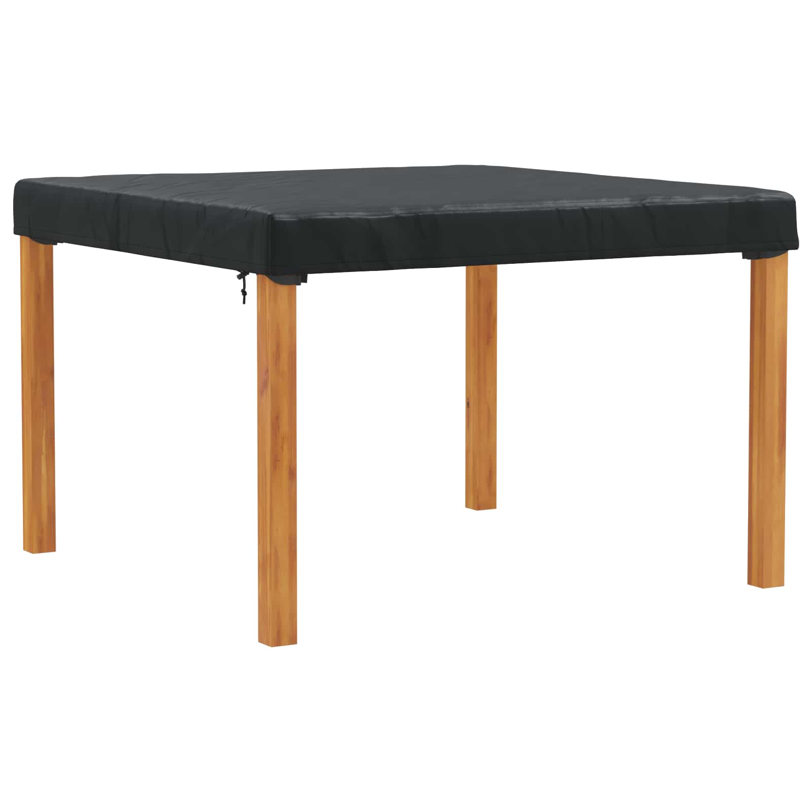 Tischdecken Uni Schwarz 122 x 122 x 15 cm Stoff