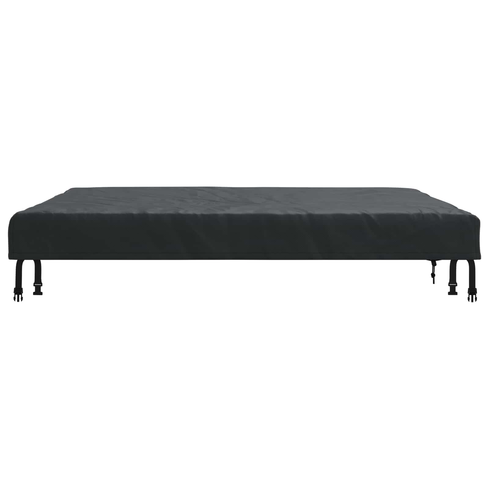 Tischdecken Uni Schwarz 122 x 122 x 15 cm Stoff