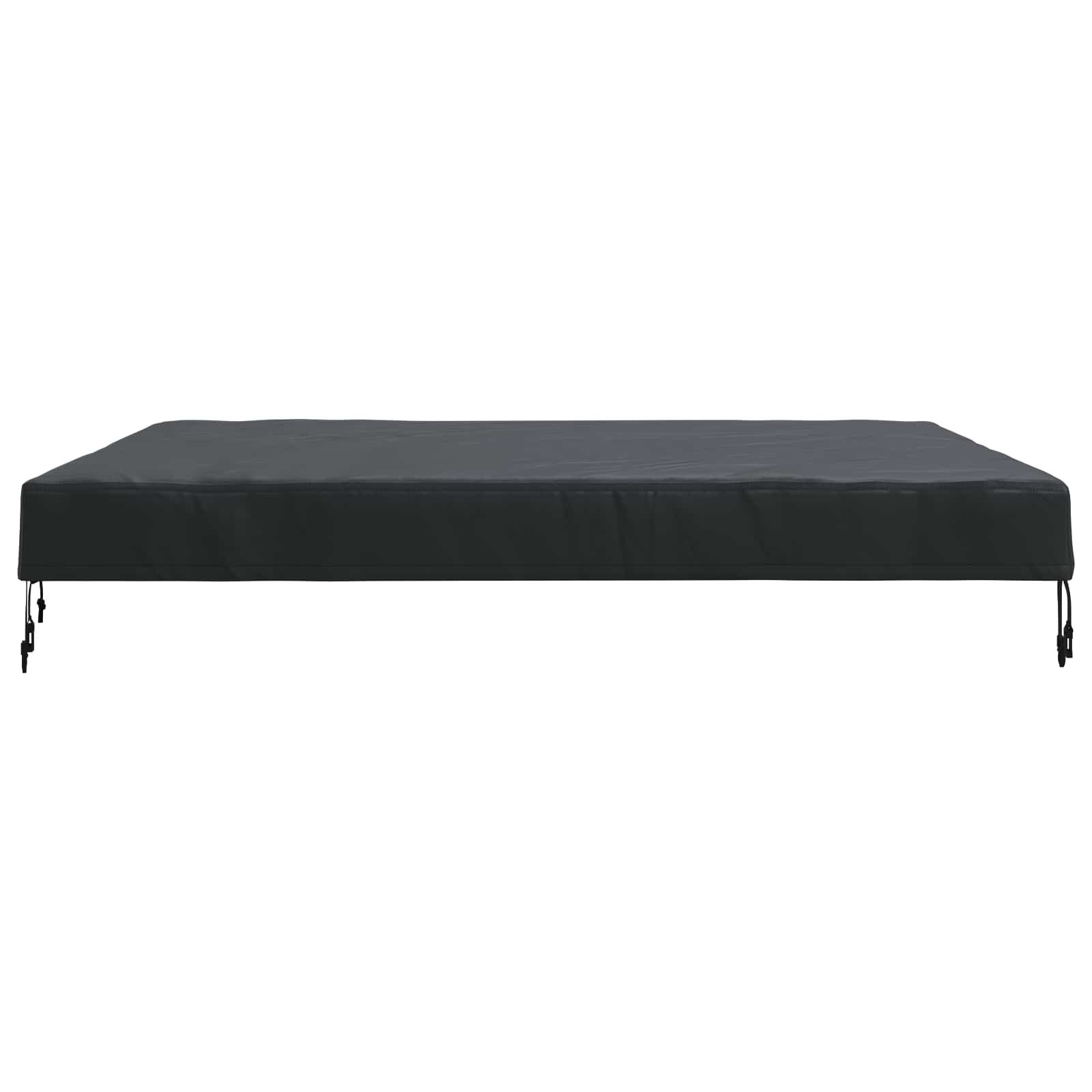 Tischdecken Uni Schwarz 122 x 122 x 15 cm Stoff
