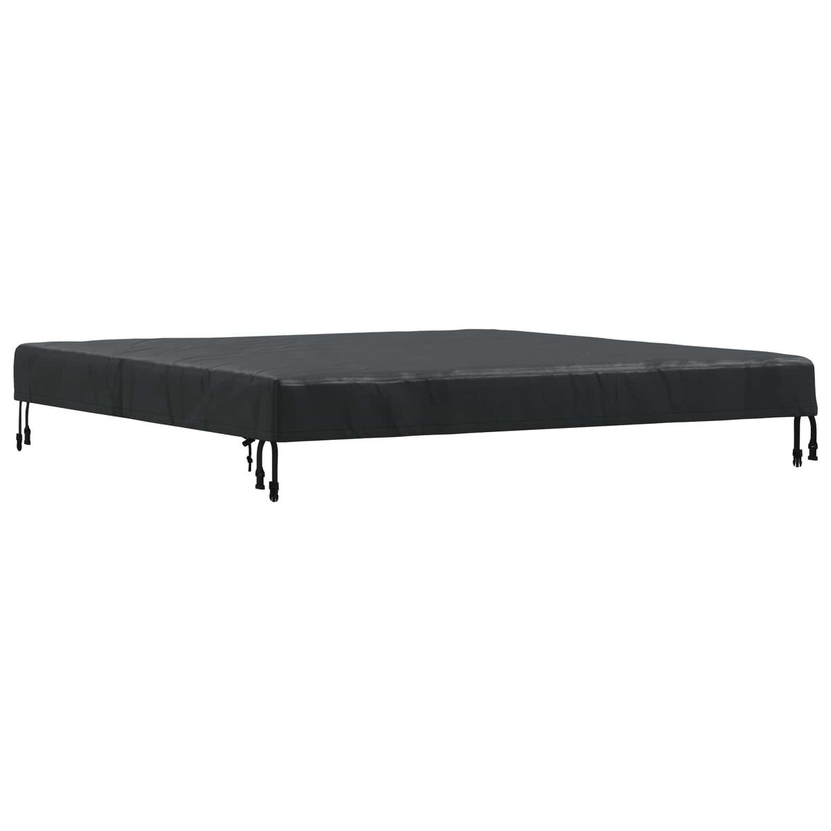 Tischdecken 142 x 142 x 15 cm Quadratisch Wasserdicht Schwarz