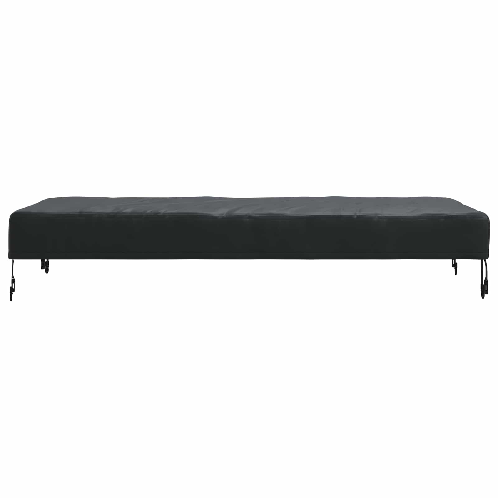 Tischdecken Uni Schwarz 122 x 72 x 15 cm Stoff
