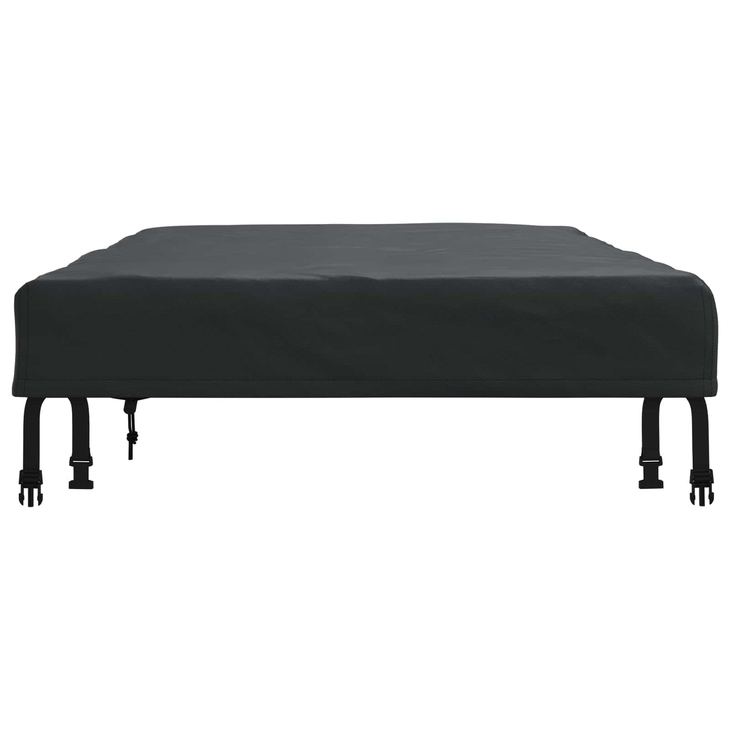 Tischdecken Uni Schwarz 122 x 72 x 15 cm Stoff