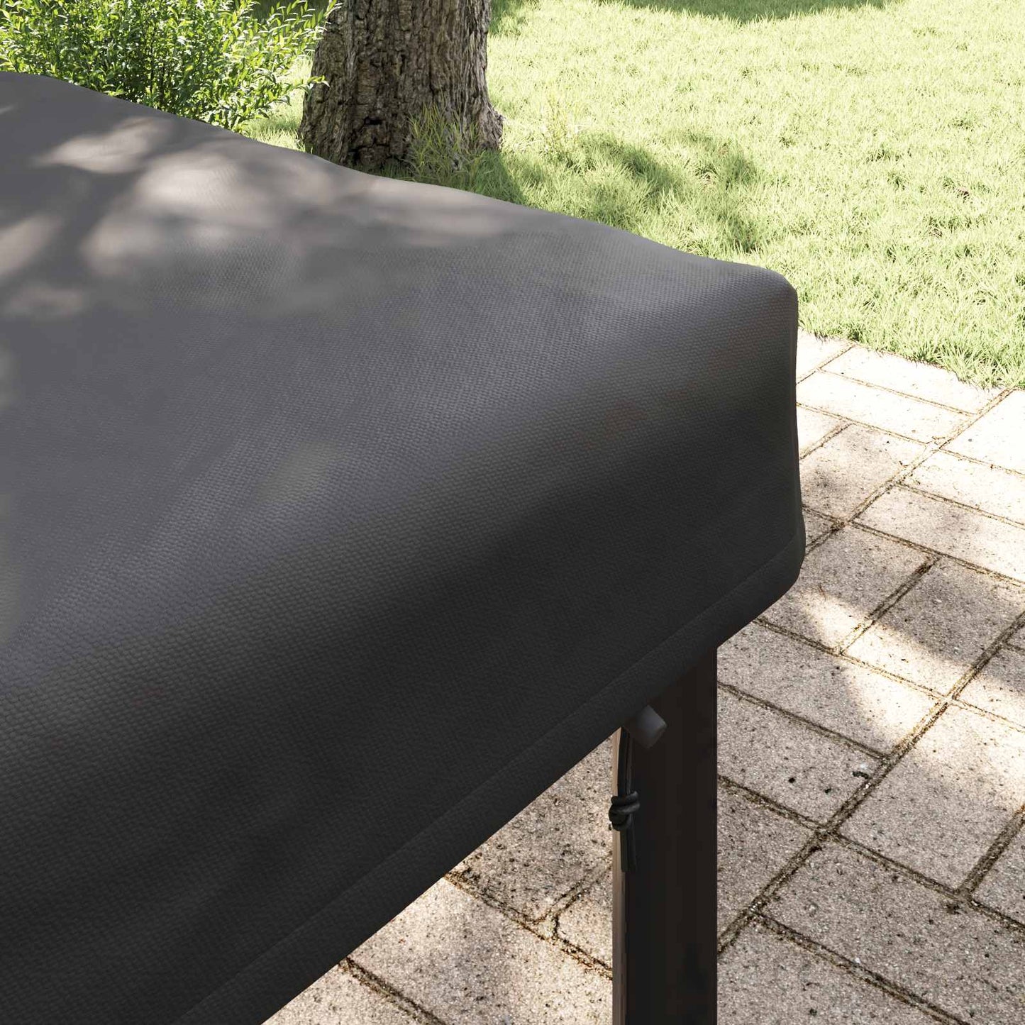 Tischdecken Uni Schwarz 142 x 82 x 15 cm Stoff