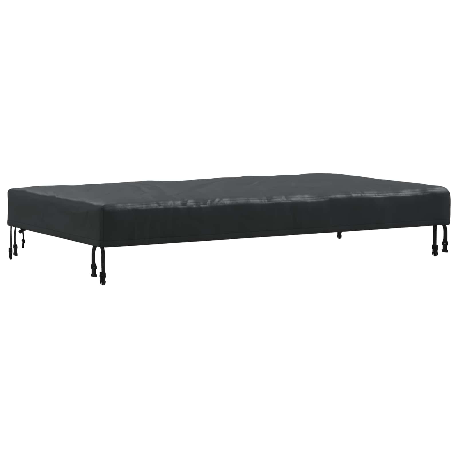 Tischdecken Uni Schwarz 142 x 82 x 15 cm Stoff