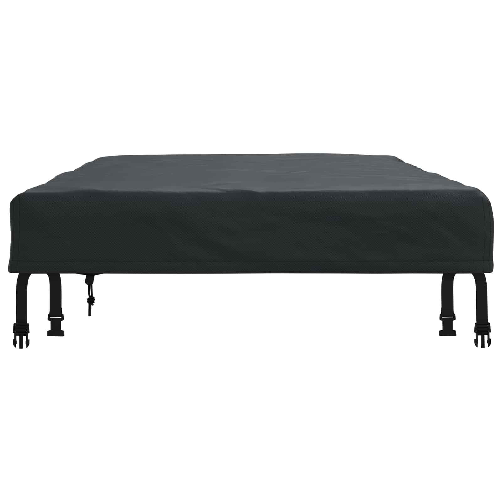 Tischdecken Uni Schwarz 142 x 82 x 15 cm Stoff