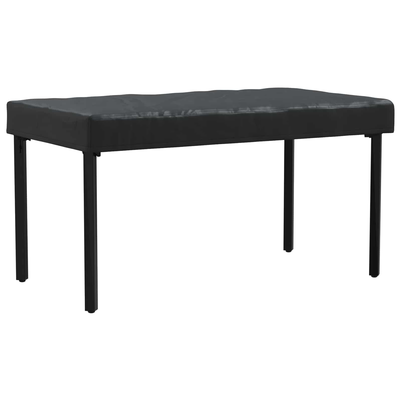 Tischdecken Uni Schwarz 152 x 92 x 15 cm Stoff