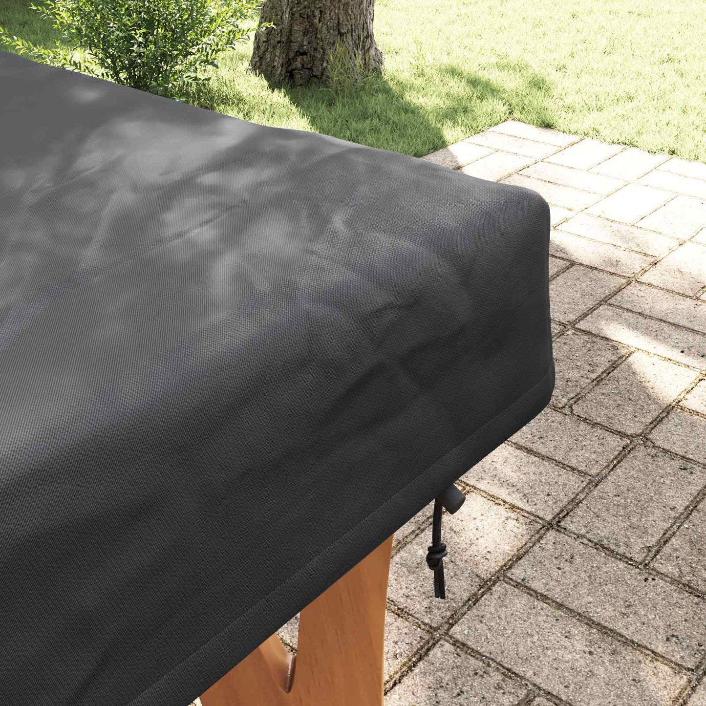 Tischdecken Uni Schwarz 162 x 92 x 15 cm Stoff