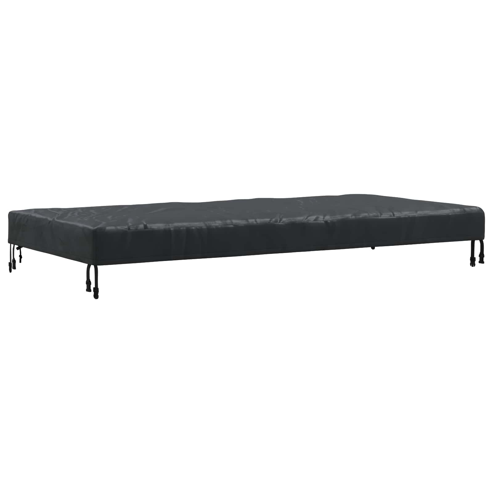 Tischdecken Uni Schwarz 162 x 92 x 15 cm Stoff