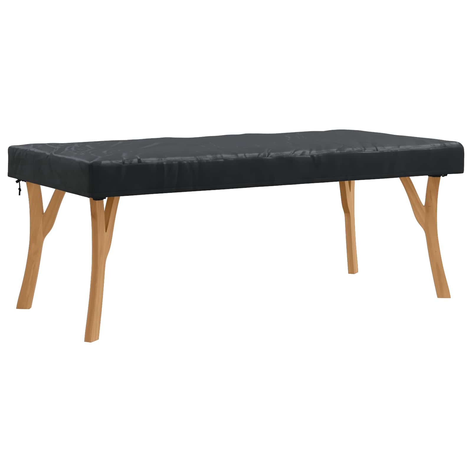 Tischdecken Uni Schwarz 162 x 92 x 15 cm Stoff