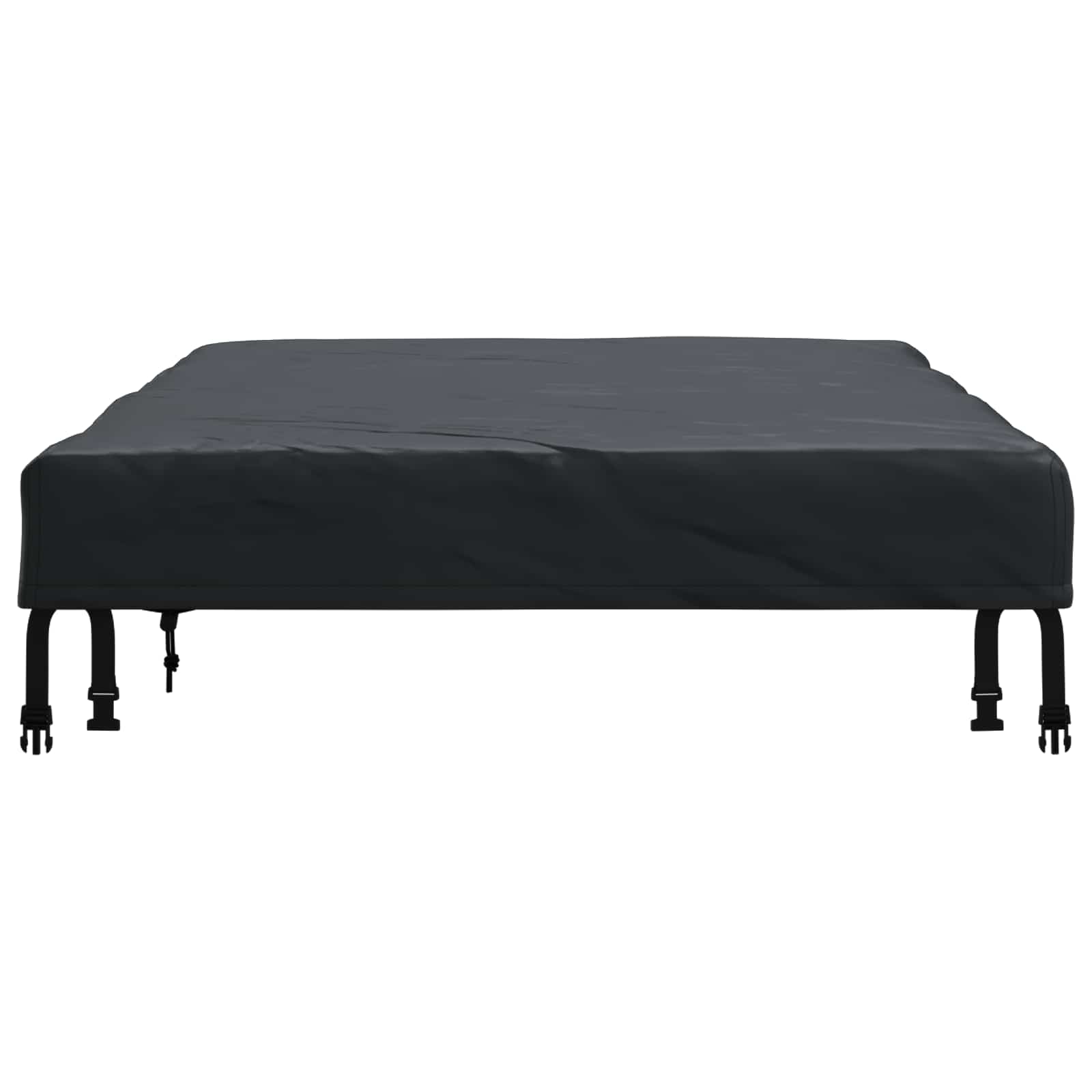 Tischdecken Uni Schwarz 162 x 92 x 15 cm Stoff