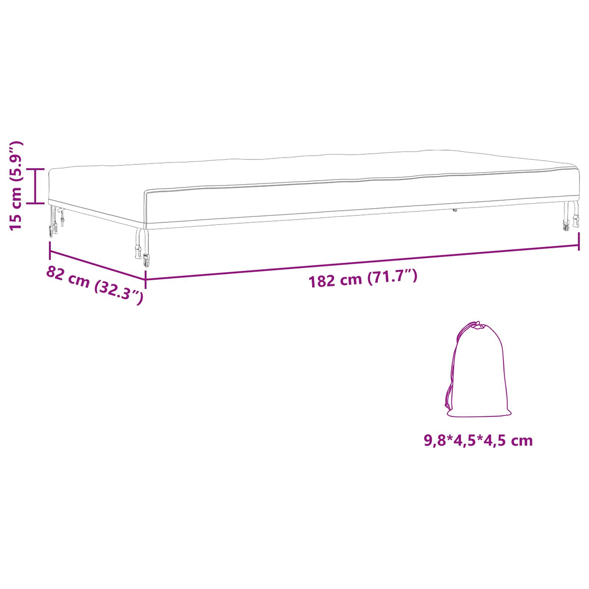 Tischdecken 182 x 92 x 15 cm Stoff Rechteckig Wasserdicht