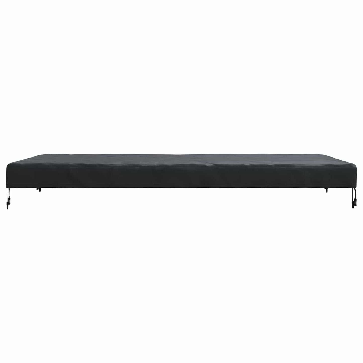 Tischdecken Uni Schwarz 202 x 102 x 15 cm Stoff