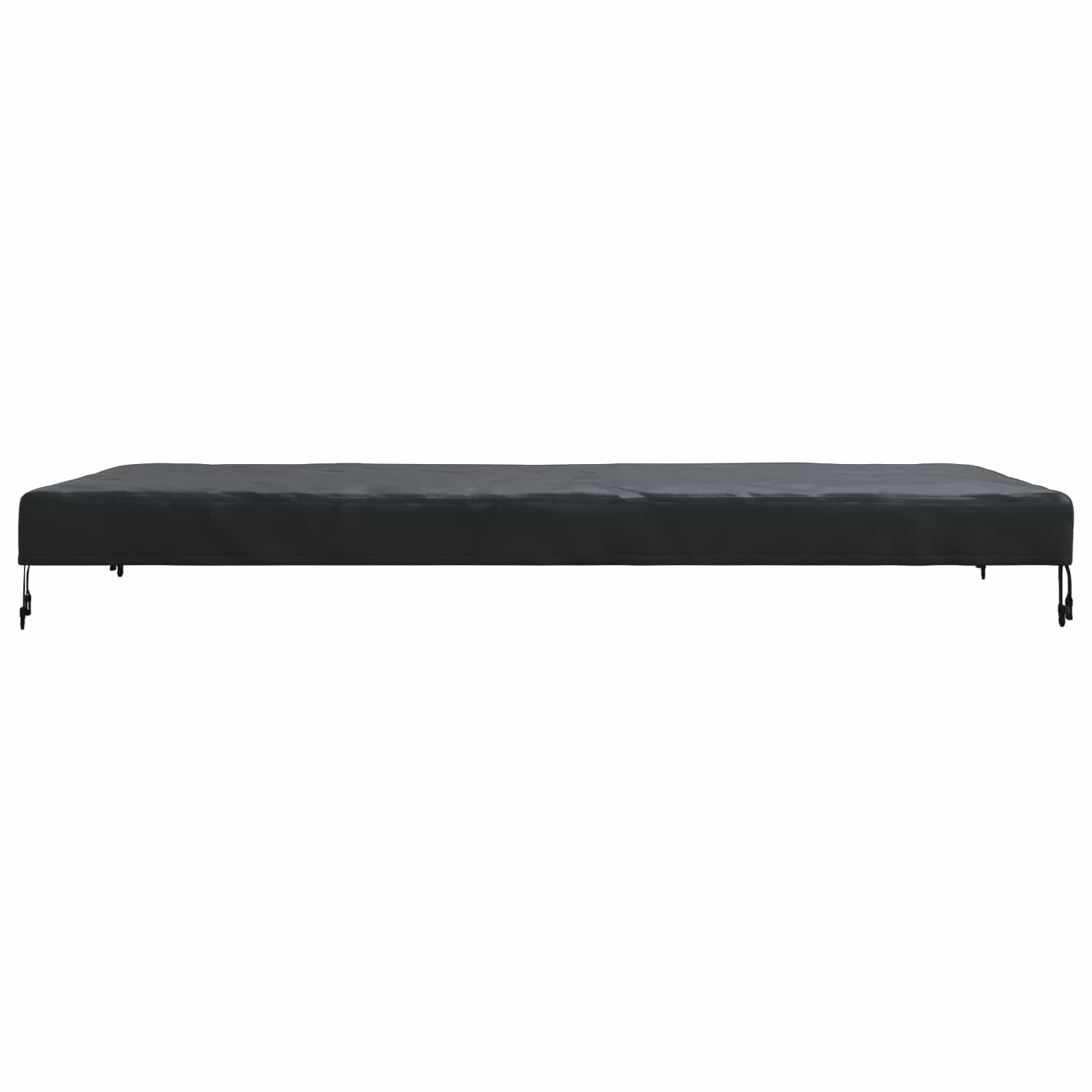 Tischdecken Uni Schwarz 202 x 102 x 15 cm Stoff