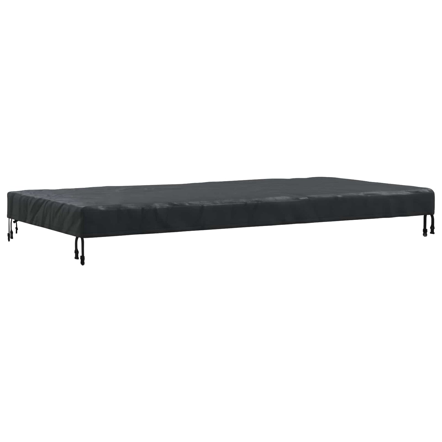 Tischdecken Uni Schwarz 202 x 102 x 15 cm Stoff