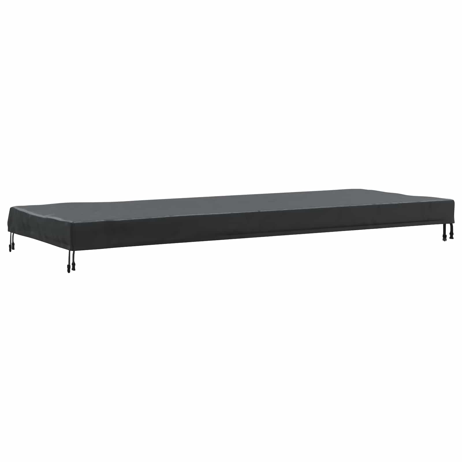 Tischdecken Uni Schwarz 242 x 102 x 15 cm Stoff