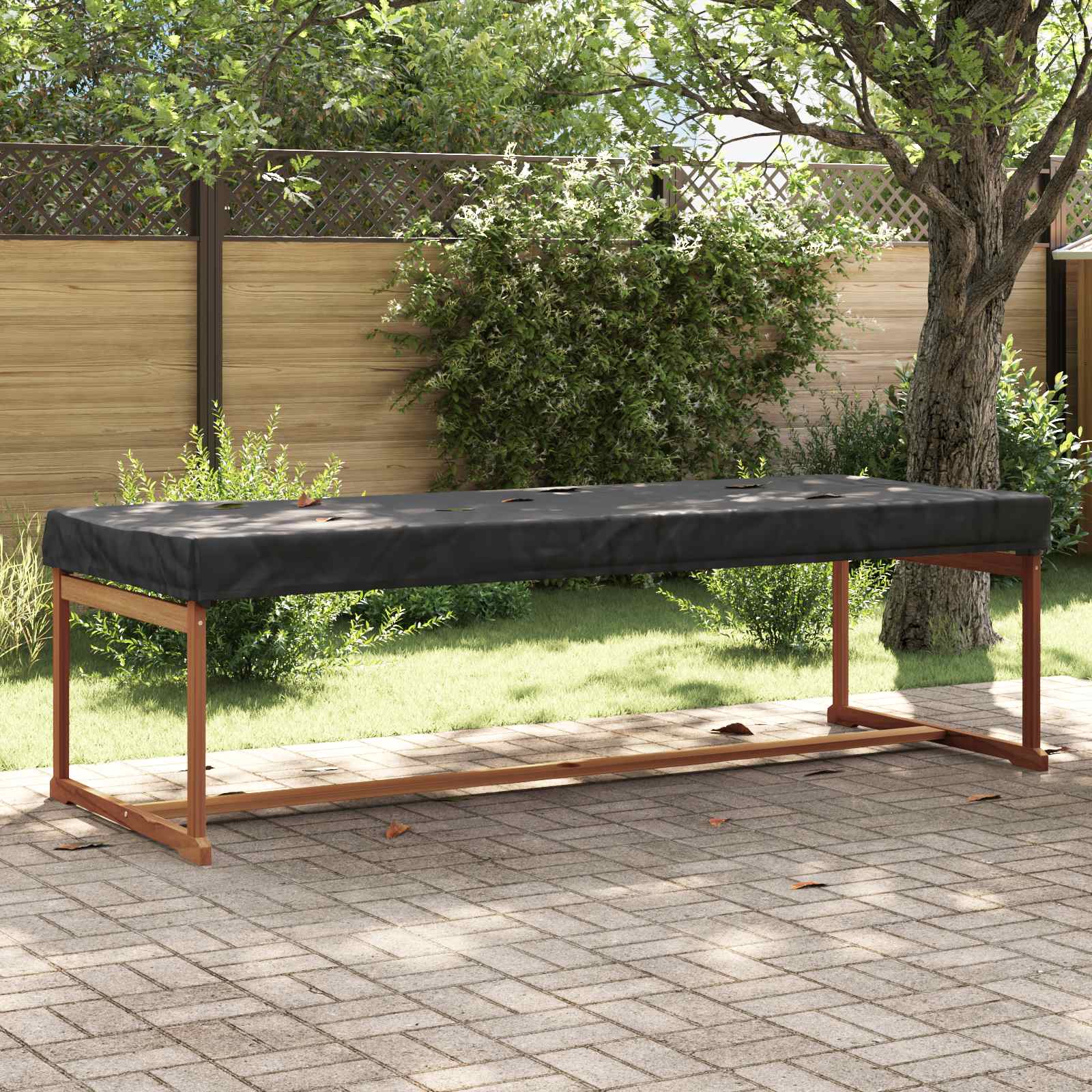 Tischdecken Uni Schwarz 242 x 102 x 15 cm Stoff