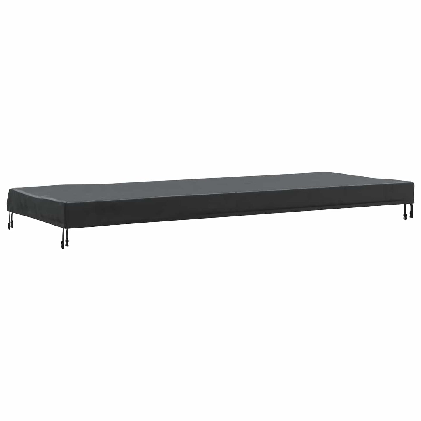 Tischdecken Uni Schwarz 242 x 102 x 15 cm Stoff