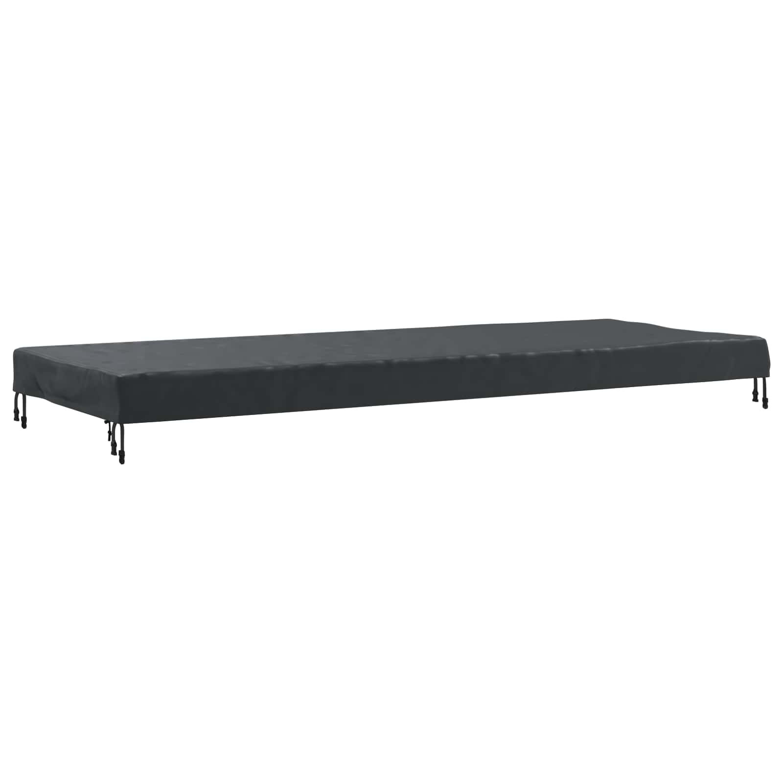 Tischdecken Uni Schwarz 242 x 102 x 15 cm Stoff
