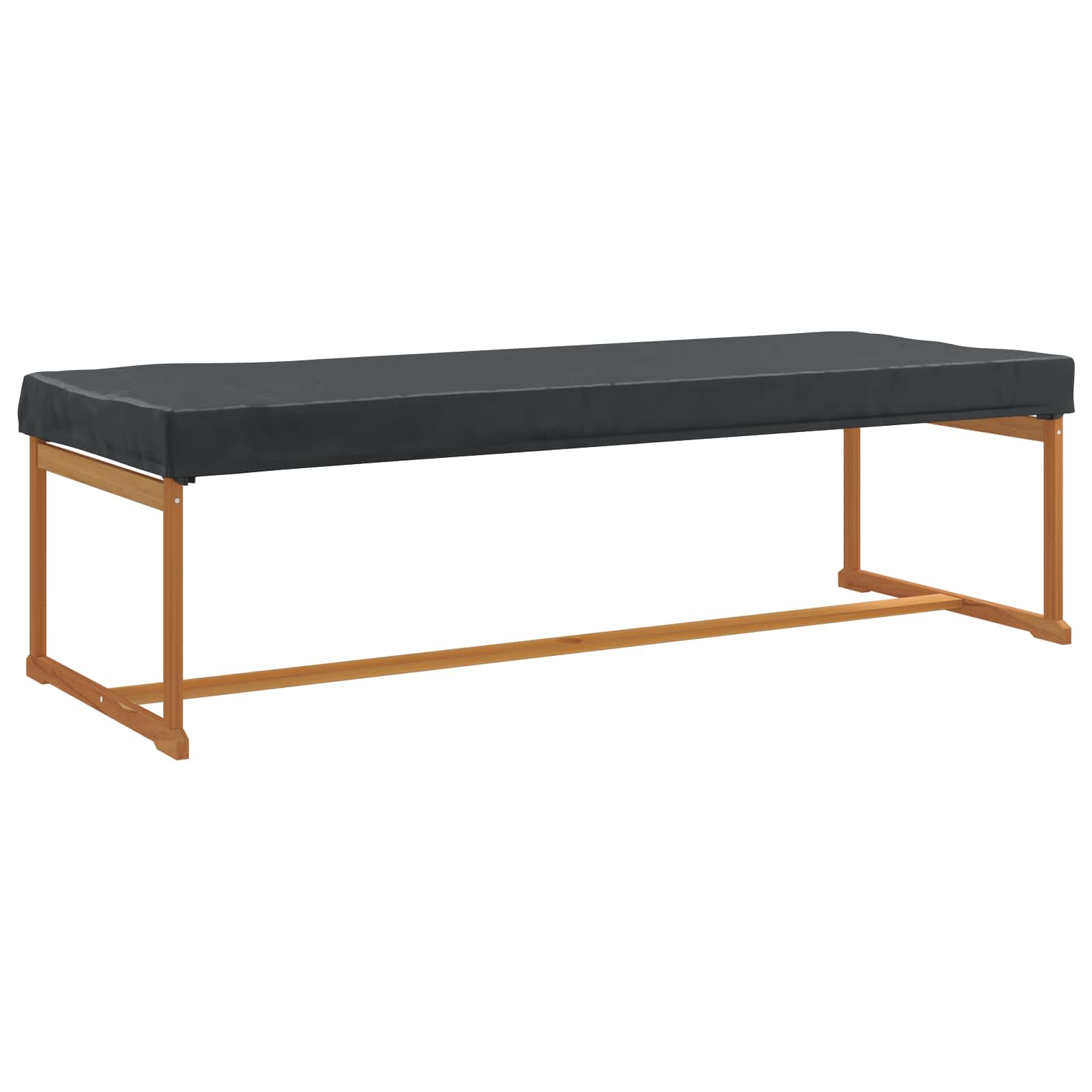 Tischdecken Uni Schwarz 242 x 102 x 15 cm Stoff