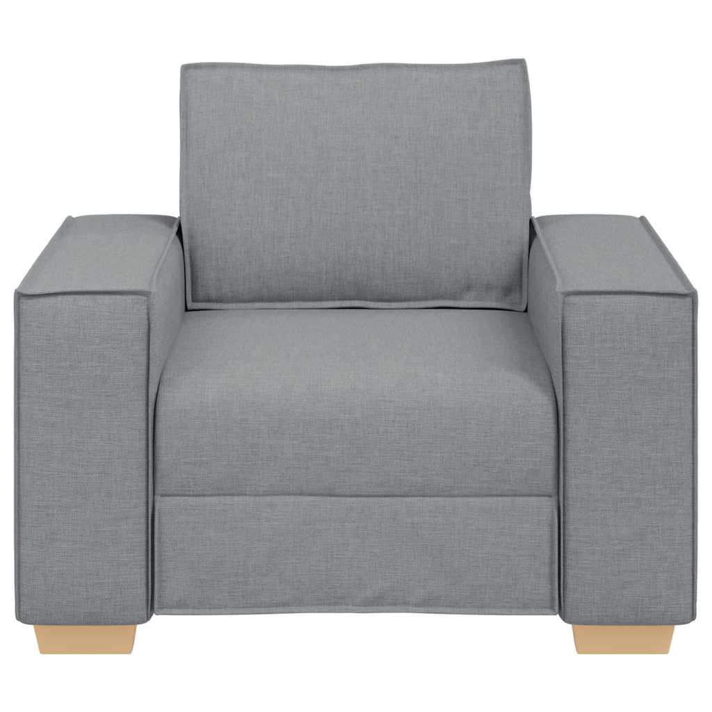 Sofa Stuhl Hellgrau 60 cm Stoff