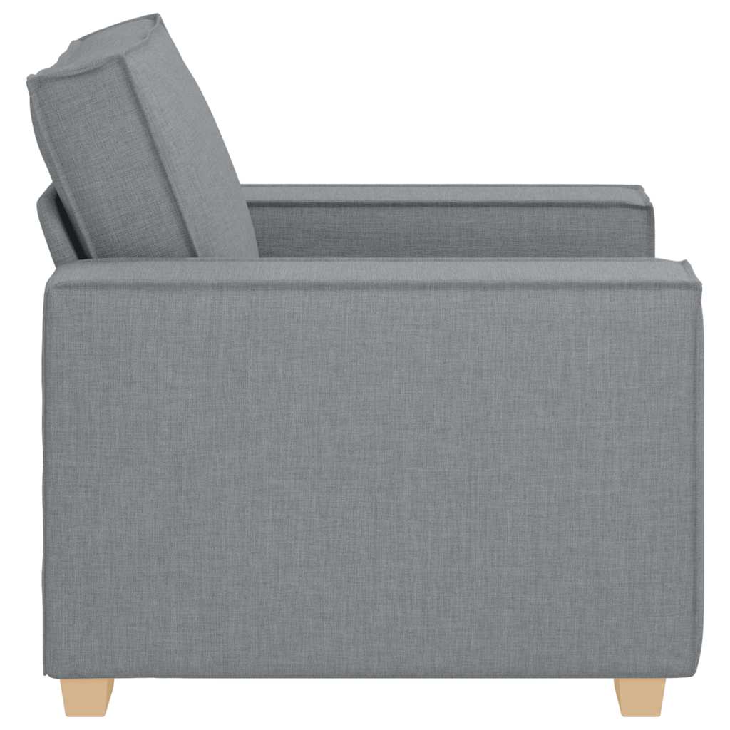 Sofa Stuhl Hellgrau 60 cm Stoff