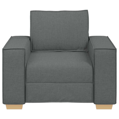Sofa Stuhl Dunkelgrau 100x78x84 cm Stoff