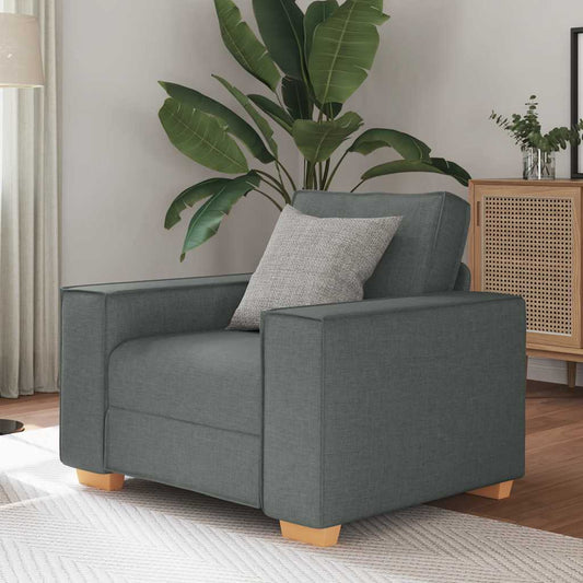 Sofa Stuhl Dunkelgrau 60 cm Stoff