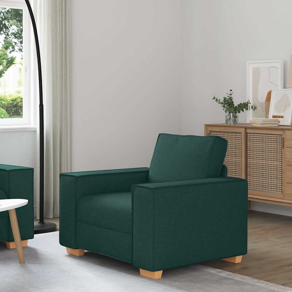 Sofa Stuhl Dunkelgrün 60 cm Stoff