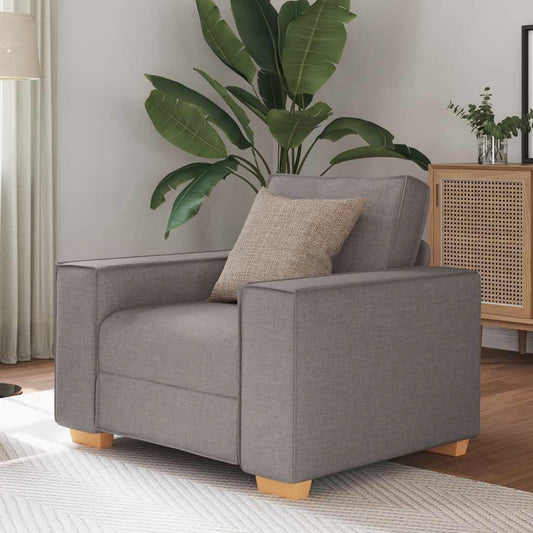 Sofa Stuhl Taupe 60 cm Stoff