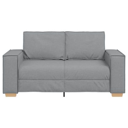 2-Sitzer Sofa Hellgrau 160x78x84 cm Stoff