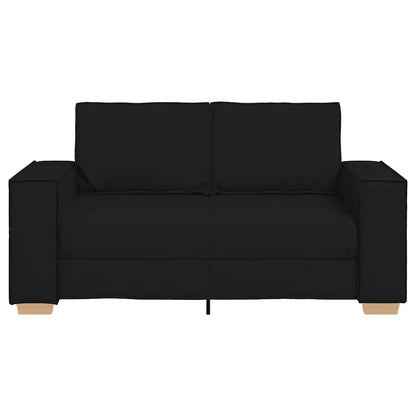 2-Sitzer Sofa Schwarz 160x78x84 cm Stoff