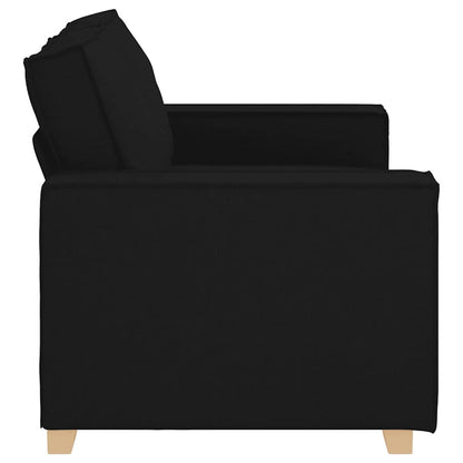 2-Sitzer Sofa Schwarz 160x78x84 cm Stoff