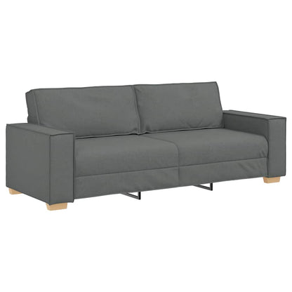 3-Sitzer-Sofa Dunkelgrau 220x78x84 cm Stoff