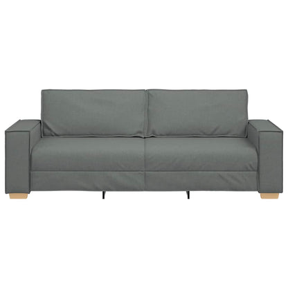 3-Sitzer-Sofa Dunkelgrau 220x78x84 cm Stoff
