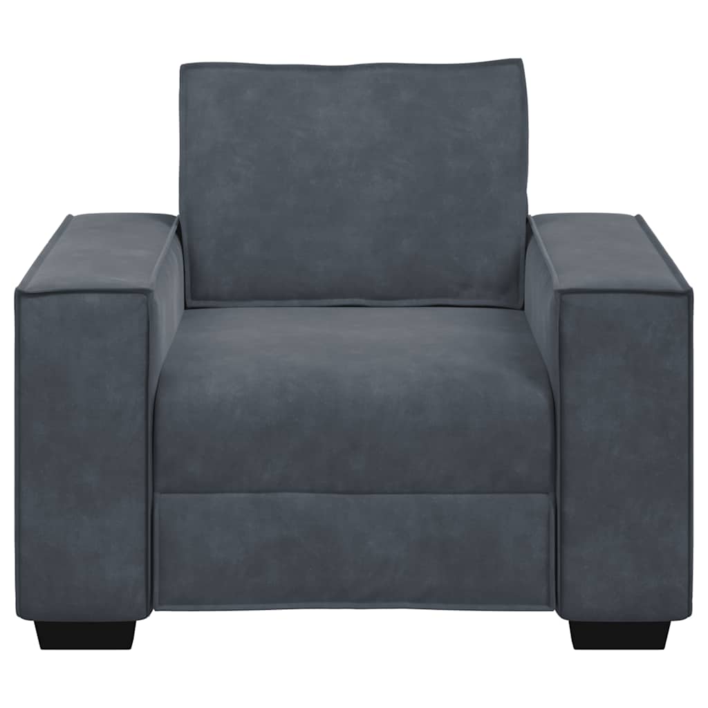 Sessel Dunkelgrau 100x78x84 cm Samt