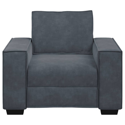 Sessel Dunkelgrau 100x78x84 cm Samt
